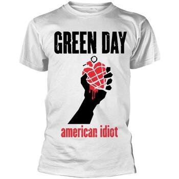 Vêtements T-shirts manches longues Green Day  Blanc
