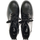 Chaussures Femme Bottines Gabor Bottine à lacets en cuir lisse à talon décroché Noir