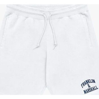 Vêtements Homme Shorts / Bermudas Franklin & Marshall JM4007-2000P01 ARCH LETTER-011 OFF WHITE Blanc