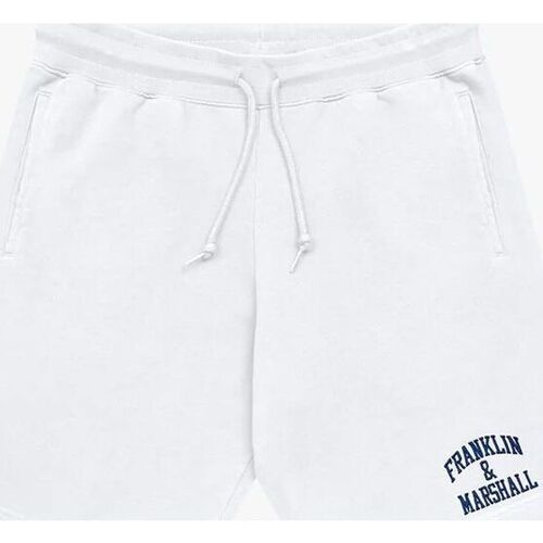 Vêtements Homme Shorts / Bermudas Ados 12-16 ans JM4007-2000P01 ARCH LETTER-011 OFF WHITE Blanc