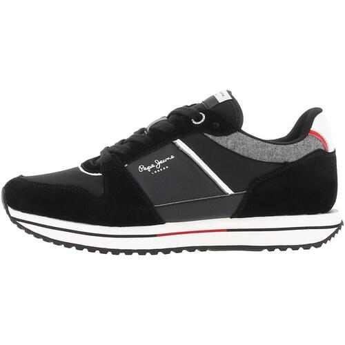 Chaussures Homme Baskets mode Pepe jeans Tour basic Noir