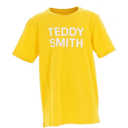 Vêtements Garçon T-shirts longsleeve manches courtes Teddy Smith Ticlass 3 mc jr Jaune