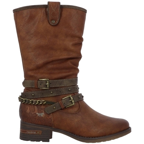 Chaussures Femme Bottes Mustang 1229605 Marron