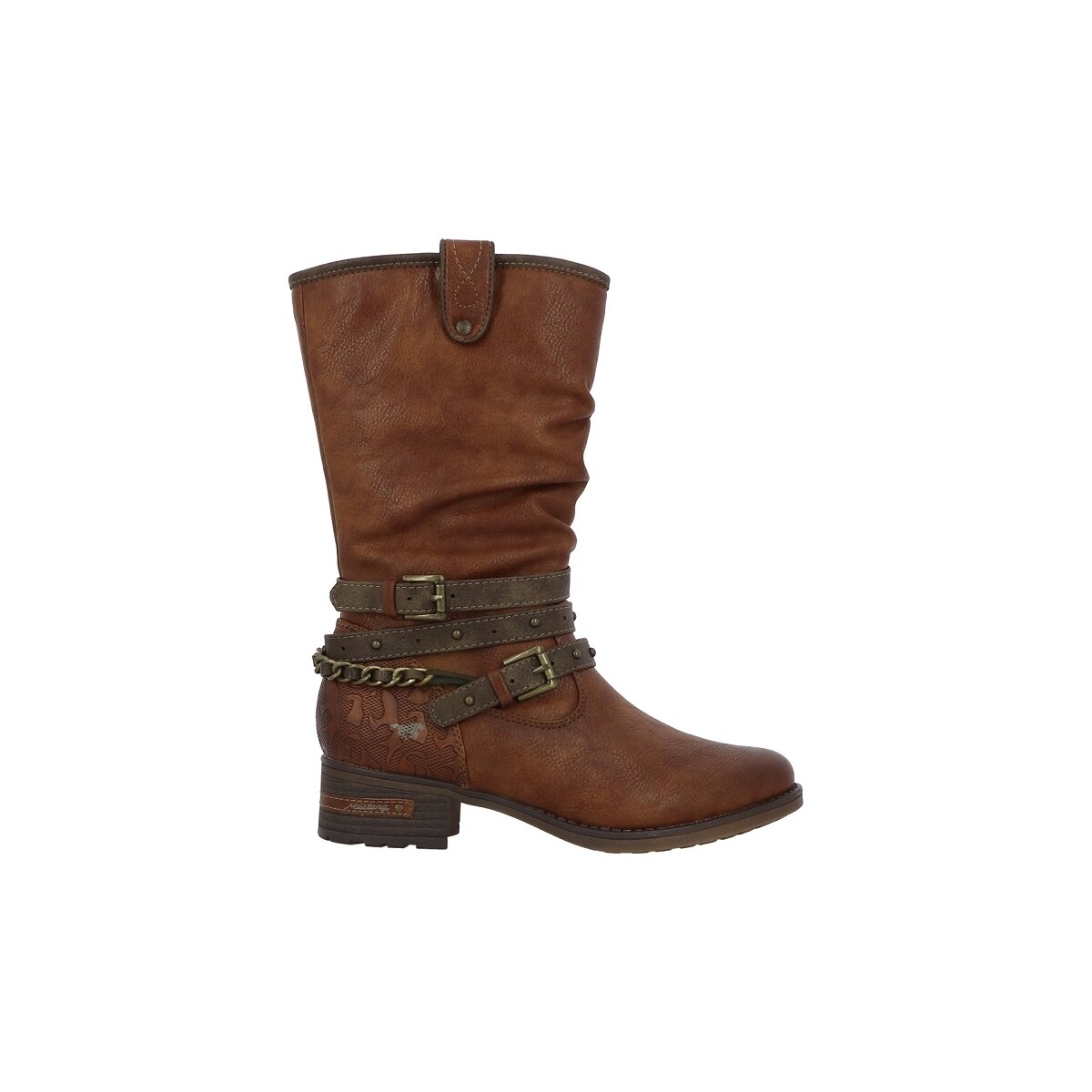 Chaussures Femme Bottes Mustang 1229605 Marron