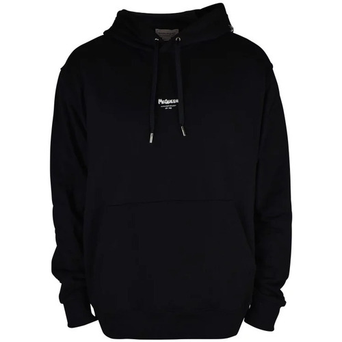 Vêtements Homme Sweats Alexander McQueen Logo Print Detachable Strap Zip Clutch Sweatshirt Noir