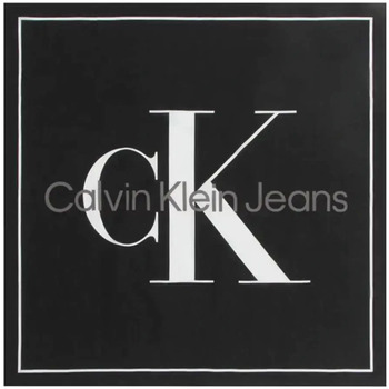 Accessoires textile Femme Echarpes / Etoles / Foulards Calvin Klein Jeans Overprint Bandana Noir