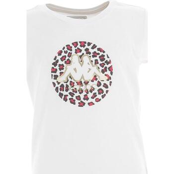 Vêtements Fille T-shirts manches courtes Kappa Sorya Blanc