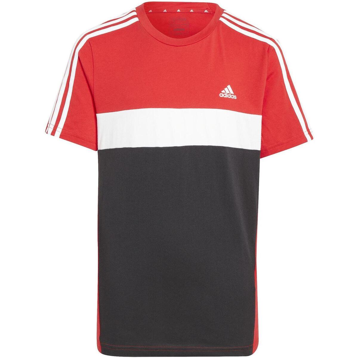Vêtements Garçon T-shirts manches courtes adidas Originals J 3s tib t Rouge