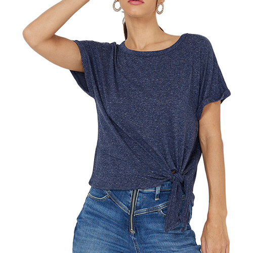 Vêtements Femme T-shirt Essentials Cropped Logo vermelho branco mulher Vero Moda 10281930 Bleu