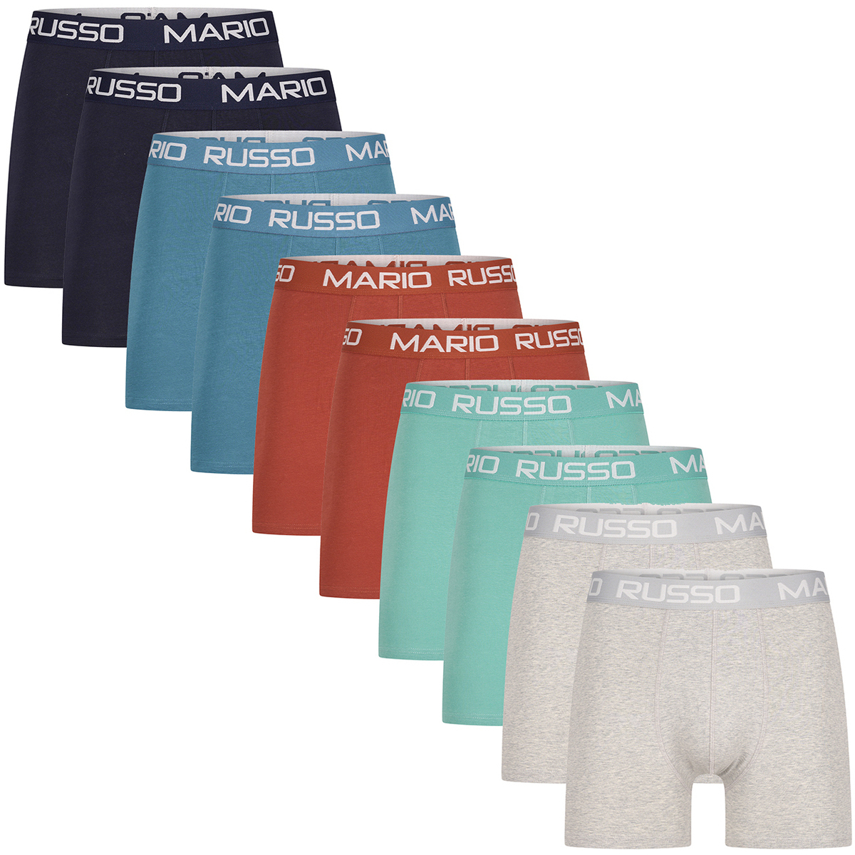 Sous-vêtements Homme Boxers Mario Russo 10-Pack Basic Boxers Multicolore