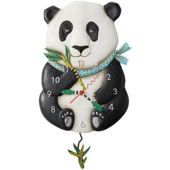 Maison & Déco Horloges Enesco Horloge Allen panda Noir