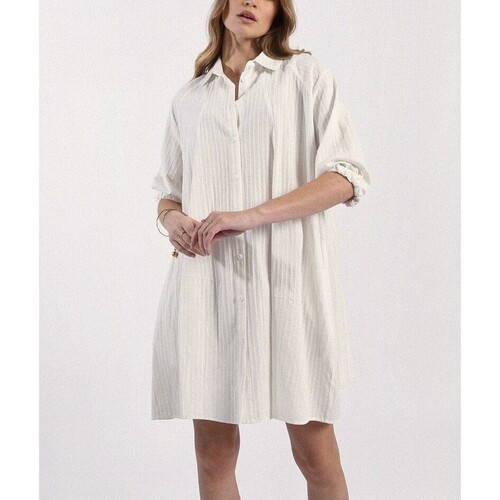 Vêtements Femme Robes Molly Bracken - Robe chemise - blanche Blanc