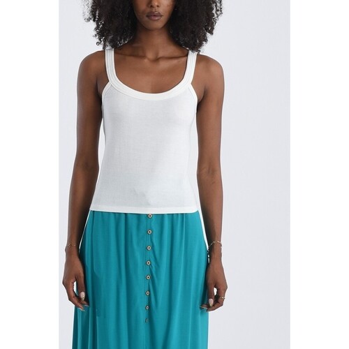 Vêtements Femme Débardeurs / T-shirts sans manche Molly Bracken - Débardeur - blanc Blanc