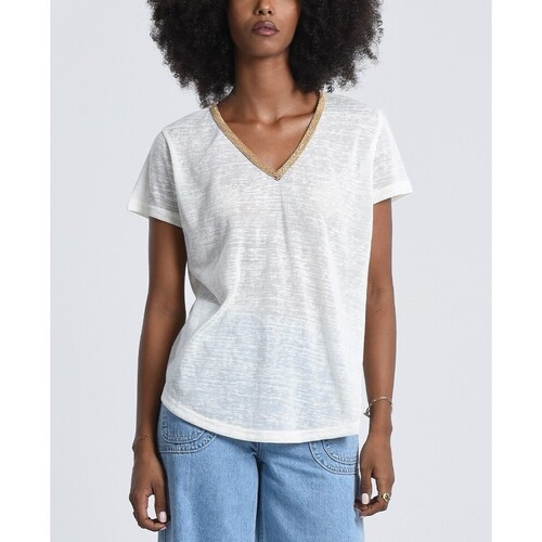 Vêtements Femme T-shirts manches courtes Molly Bracken - T-shirt manches courtes - blanc Blanc