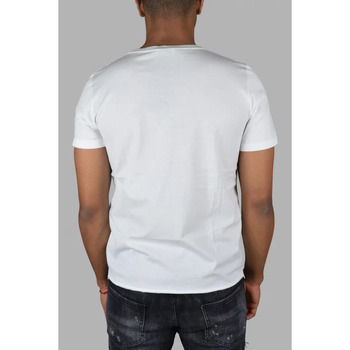 Saint Laurent T-Shirt Rive gauche Blanc