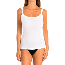 Vêtements Femme Débardeurs / T-shirts sans manche Kisses&Love 710-BLANCO Blanc