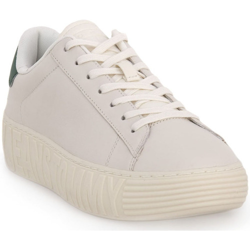 Chaussures Homme Baskets mode Tommy Hilfiger YBI LEATHER Blanc