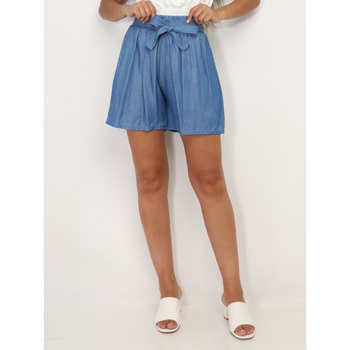 Vêtements Femme MODE Shorts / Bermudas La Modeuse 67283_P156288 Bleu