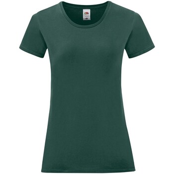 Vêtements Femme T-shirts manches longues Fruit Of The Loom SS432 Vert