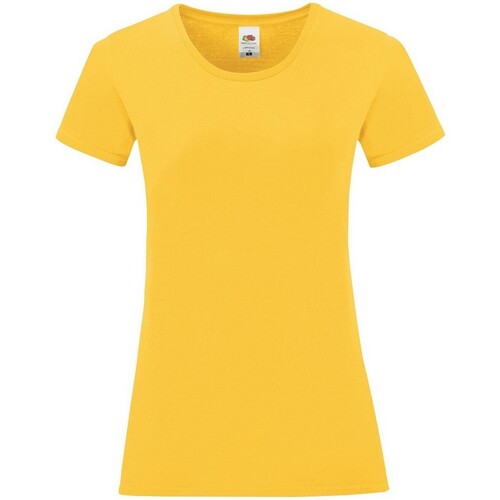 Vêtements Femme T-shirts manches longues Fruit Of The Loom Iconic Multicolore