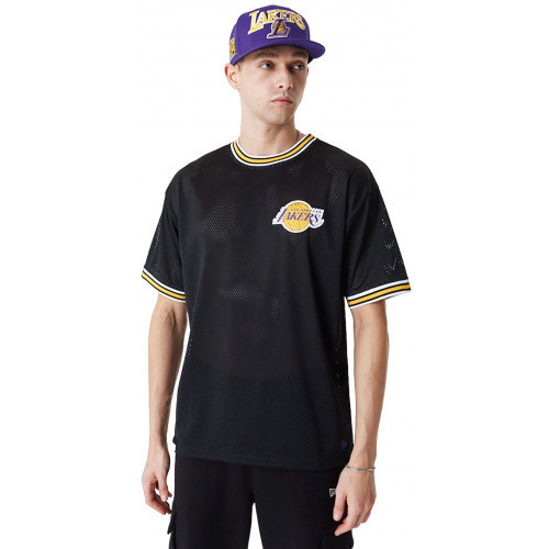 Vêtements Homme Débardeurs / T-shirts sans manche New-Era Tee shirt homme Lakers  60416370 Noir