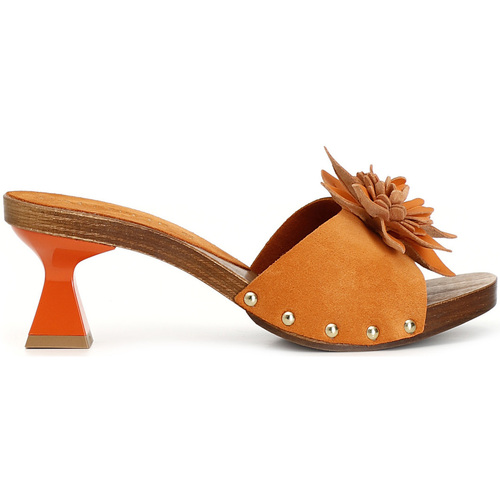 Chaussures Femme Sandales et Nu-pieds Café Noir C1FD6002 Orange