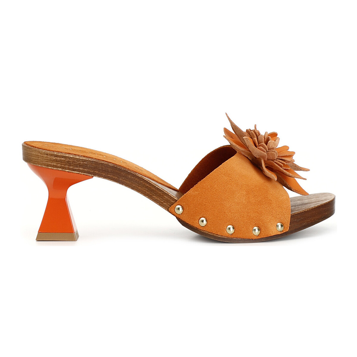 Chaussures Femme Sandales et Nu-pieds Café Noir C1FD6002 Orange