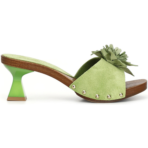 Chaussures Femme Sandales et Nu-pieds Café Noir C1FD6002 Vert