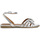 Chaussures Femme Sandales et Nu-pieds Café Noir C1GG2001 Argenté