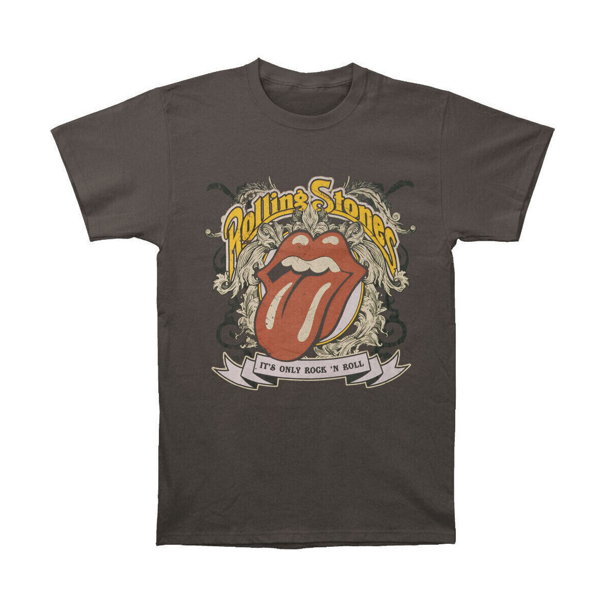 Vêtements T-shirts manches longues The Rolling Stones It's Only Rock & Roll Gris