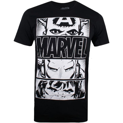 Vêtements Homme T-shirts manches longues Marvel TV2135 Noir