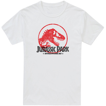 Vêtements Homme T-shirts manches longues Jurassic Park  Blanc