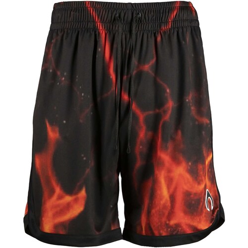 Vêtements Homme Shorts / Bermudas Nytrostar Shorts With Flames Red Print Noir
