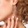 Montres & Bijoux Femme Boucles d'oreilles Sc Crystal B4067-ARGENT Argenté