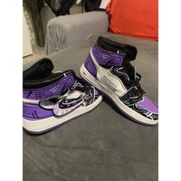 Chaussures Homme Baskets montantes Sans marque Basket Custom Violet