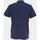 Vêtements Homme Polo 100 % coton à col zippé Asymetrical pl polo Bleu