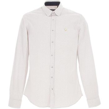 Vêtements Homme Chemises manches longues Benson&cherry Classic chemise ml Blanc