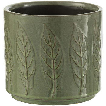 Polo Ralph Laure Vases / caches pots d'intérieur Jolipa Cache pot en céramique feuillage vert Vert