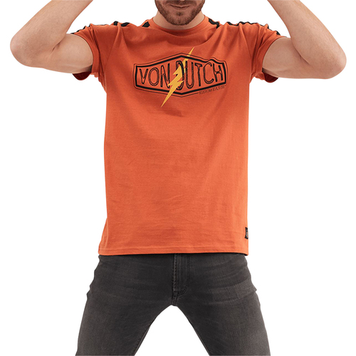 Vêtements Homme T-shirts & Polos Von Dutch T-shirt coton col rond Orange