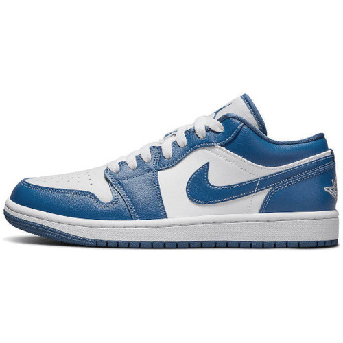 Chaussures Baskets mode Nike Air Jordan 1 Low Marina Blue Bleu