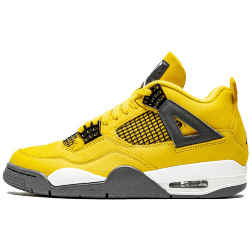 Nike Air Jordan 4 Retro Tour Yellow (Lightning) Jaune - Livraison Gratuite  | Spartoo ! - Chaussures Basket 504,00 €