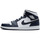 Chaussures Baskets mode Nike AIR JORDAN 1 MID WHITE METALLIC GOLD OBSIDIAN Bleu