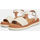 Chaussures Femme Sandales et Nu-pieds Bata Sandales pour femme avec effet cuir Blanc
