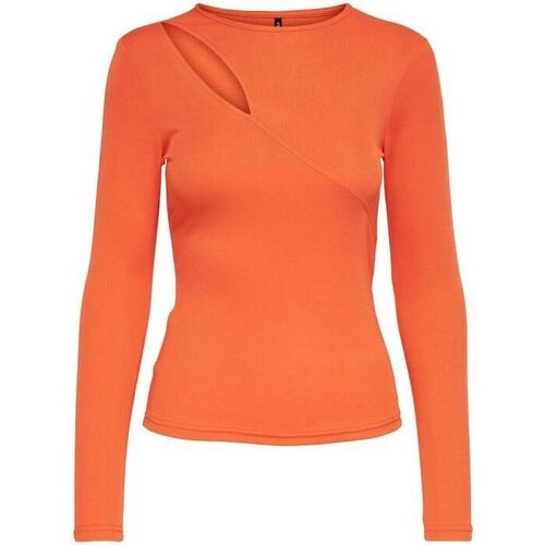 Vêtements Femme Long Sleeve T-Shirt Dress Teens Only 15285058 ALLIE-FLAME Orange