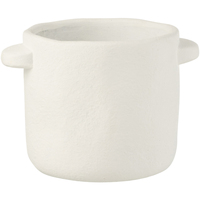 Maison & Déco Vases / caches pots d'intérieur Jolipa Cache pot en ciment Blanc Blanc