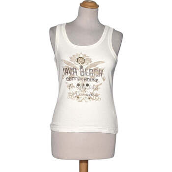 Vêtements Femme white bib dress shirt Plus T-shirt con logo glitterato sul davanti nera Esprit débardeur  40 - T3 - L Beige Beige