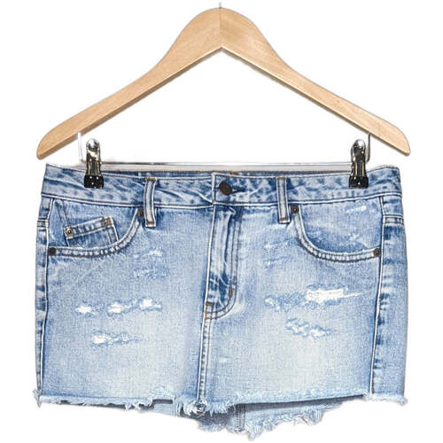 Vêtements Femme Jupes Achetez vos article de mode PULL&BEAR jusquà 80% moins chères sur JmksportShops Newlife jupe courte  36 - T1 - S Bleu Bleu