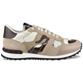 Chaussures Homme Baskets mode Sneakers Valentino Baskets Rockrunner Beige