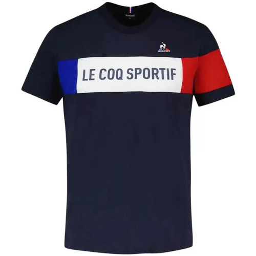 Vêtements Homme T-shirts manches courtes Le Coq Sportif Tricolore Bleu