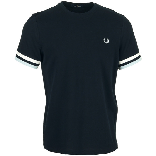 Vêtements Homme T-shirts manches courtes Fred Perry Bold Tipped Pique Bleu